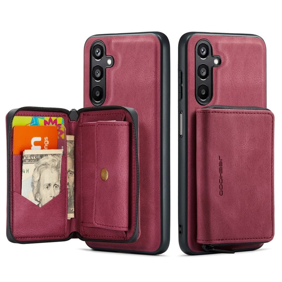 Capa De Couro E PU Para Samsung A16 A55 A35 A15 A54 A34 A53 A52s Coque Ímã Embutido Removível Traseira Fundas