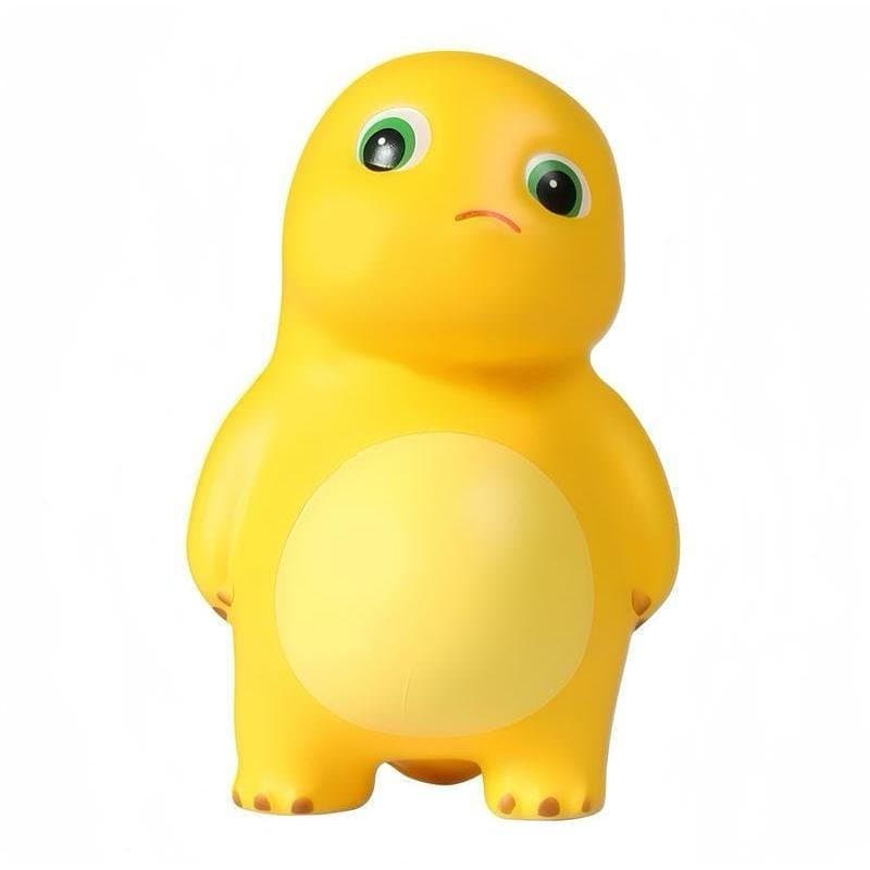Mini Dragão Apertável, Material de Nylon, Dinossauro Amarelo, Alívio de Estresse, Decoração para Casa, Presente Popular