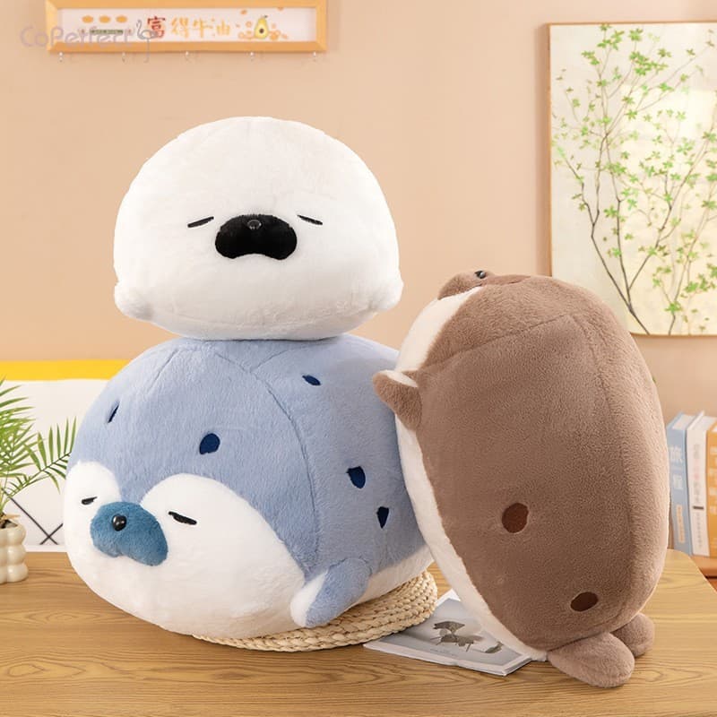 Travesseiro Animal Macio Brinquedo Pinguim Shiba Inu Boneca Para Presente De Cochilo