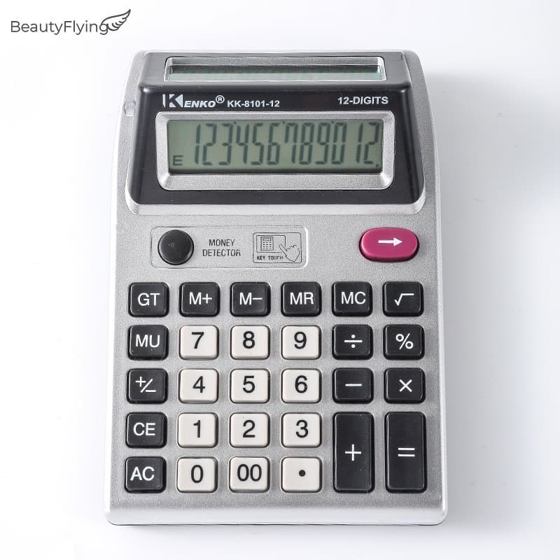 Calculadora De Tela Dupla De 12 Dígitos-HD Grande Para Contabilidade Em Lojas De Escritório