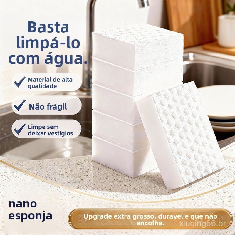Esponja de lavar louça mais vendida de 2026, esponja nano de dupla face para remoção de manchas, borracha mágica, ferram