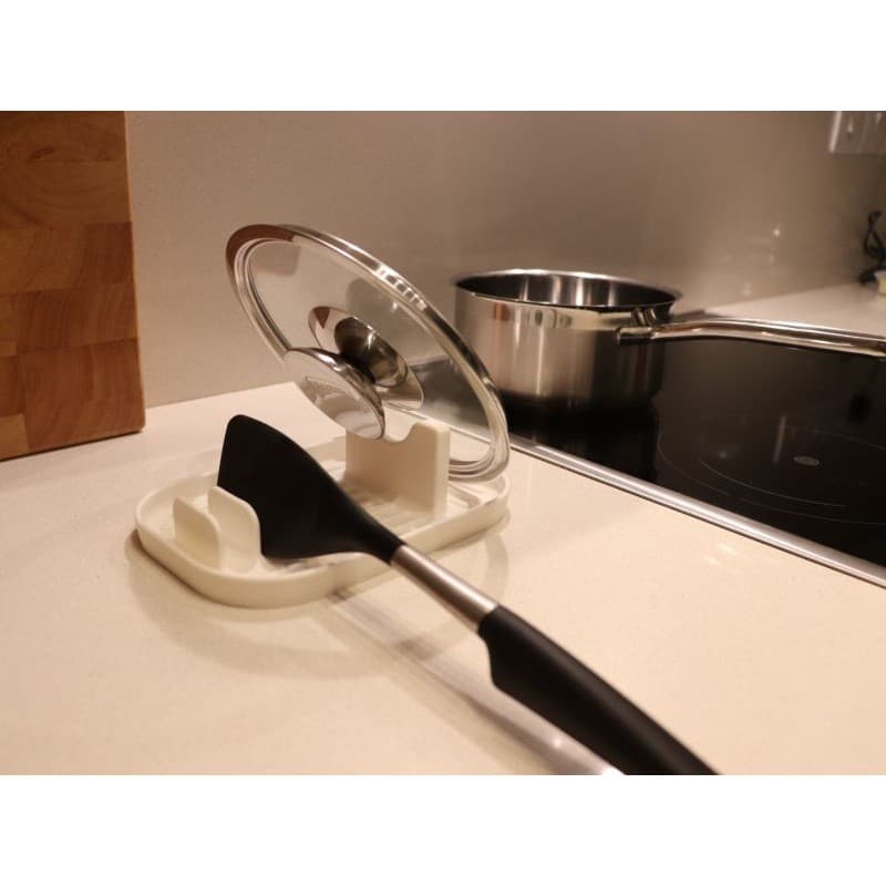 Descanso de Tampa e Utensílios de Cozinha Suporte Organizador Bancada Anti Sujeira