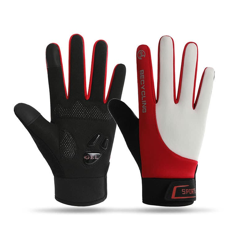 Luvas de ciclismo para homens e mulheres, luvas térmicas esportivas à prova de frio para ciclismo ao ar livre.