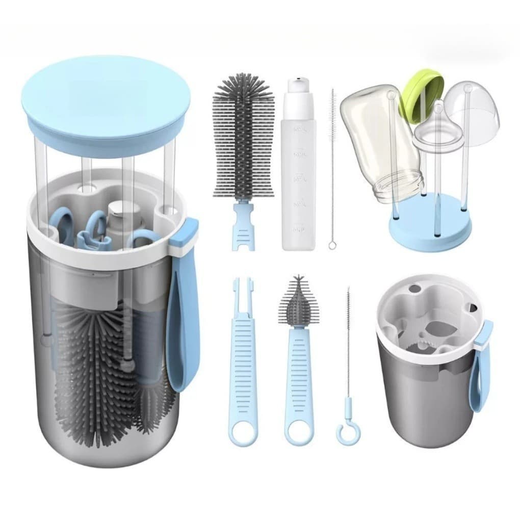 Kit De Limpeza De Mamadeiras  Conjunto De Escova Para Garrafa De Viagem Com Escova De Silicone