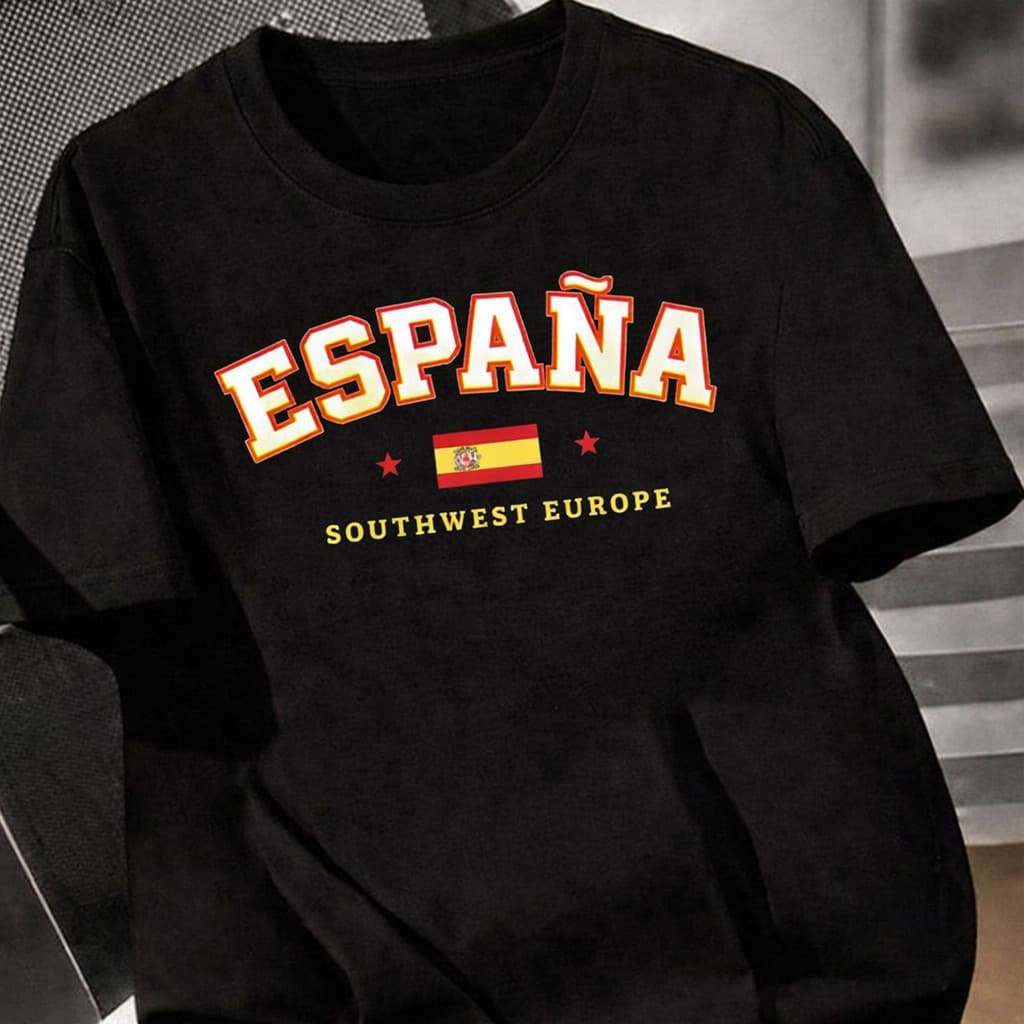 Camiseta Espanha Campeã Campeão Copa do Muno de Futebol 2026 World Cup  100% Algodão   Envio Imediato  EAGLE BOSS