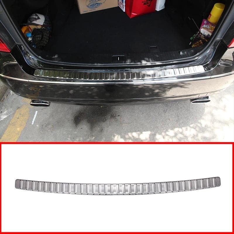 Carro De Aço Inoxidável Interior/Exterior Pára-Choques Tronco Traseiro Guarda Capa Guarnição Para Mercedes Benz W212 E18
