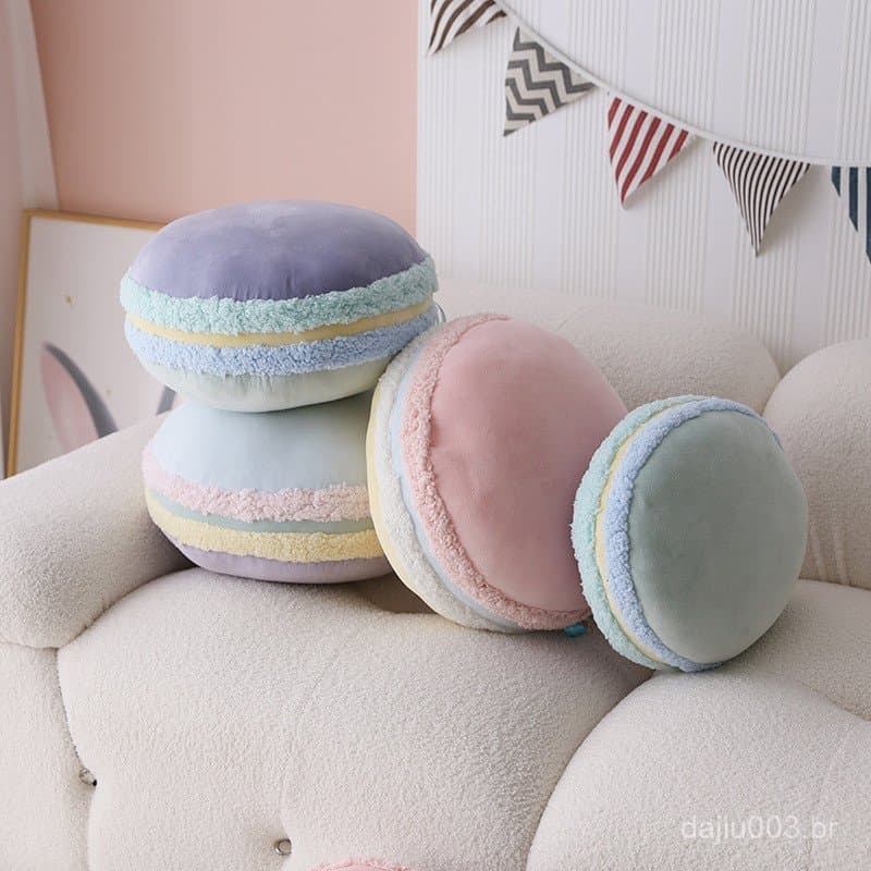 ⭐ ⭐ Almofada redonda em tons de macaron estilo Ins, almofada feminina para sofá ou assento de janela, acessório para fot