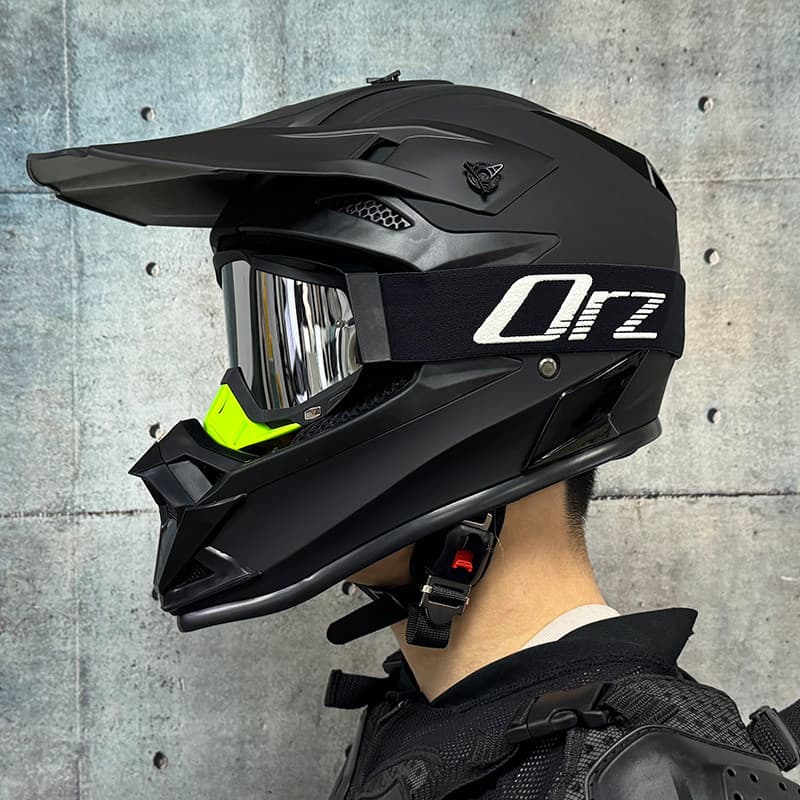 [Recomendado] Capacete Off-road Orz para Homens e Mulheres, Capacete Integral para Motocicleta, ATV, Kart, Rally, Mounta
