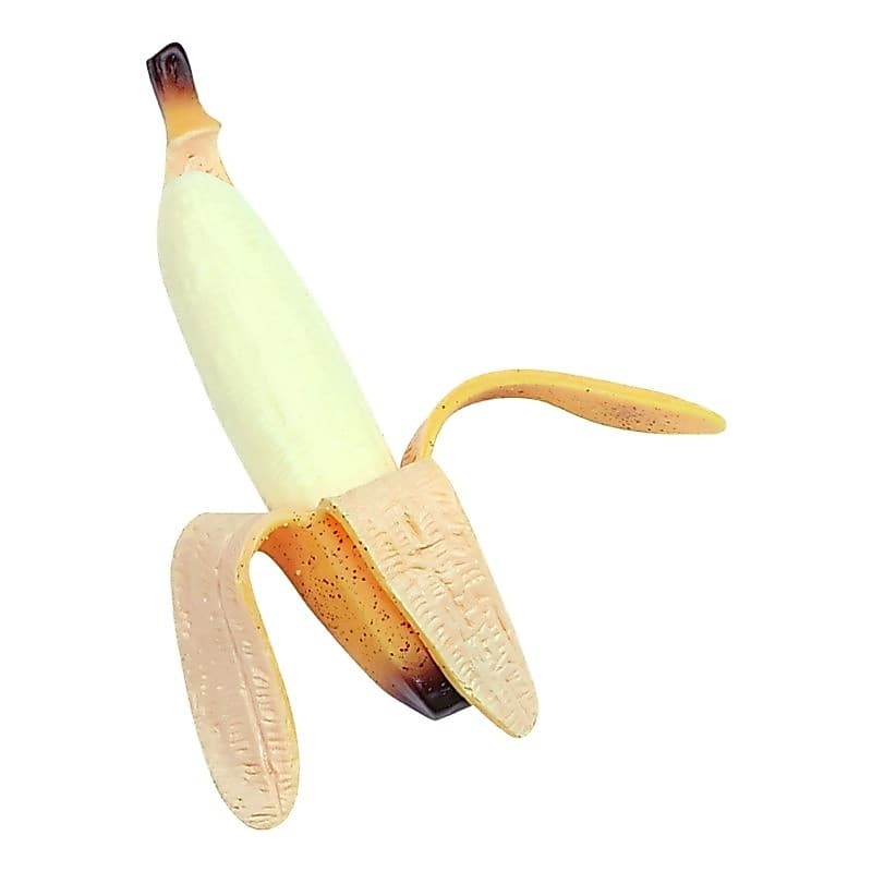 Beijo Brinquedo De Mesa Portátil Com Formato De Banana Descascado Realista , Borracha Macia , Estresse Para Adolescentes