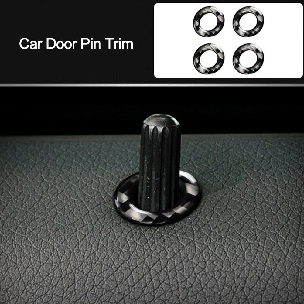 torachel1-BR 4 peças de tampa de pino de fechadura de porta de carro, guarnição adequada para Mercedes Benz Classe C