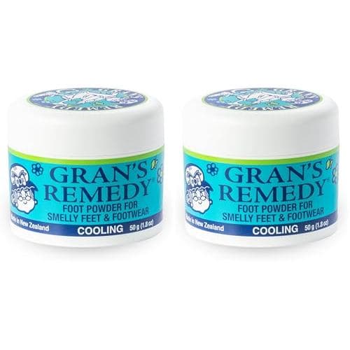 Gran's Remedy Desodorizante Natural para Sapatos e Eliminador de Odor dos Pés em Pó para Homens, Mulheres e Crianças, Ab