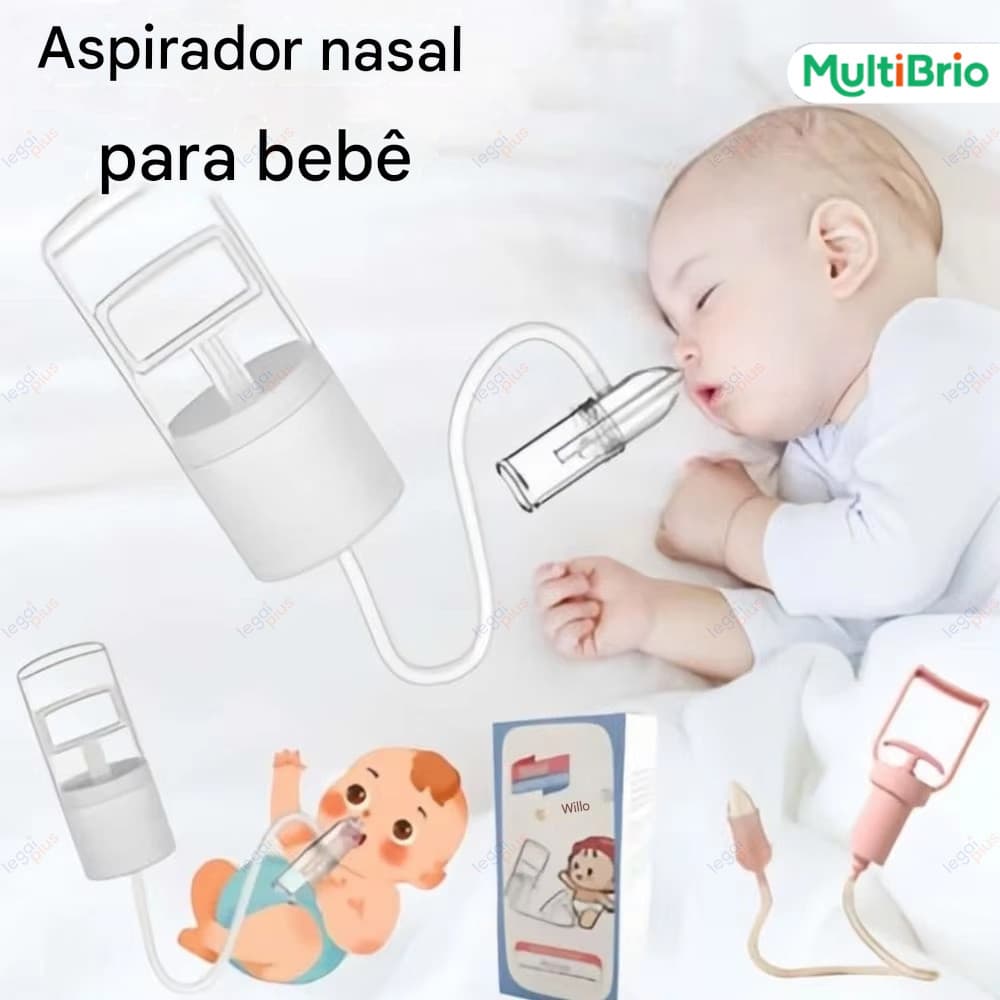 Aspirador de Nariz Manual Bebê – Sucção a Vácuo e Respiração Livre