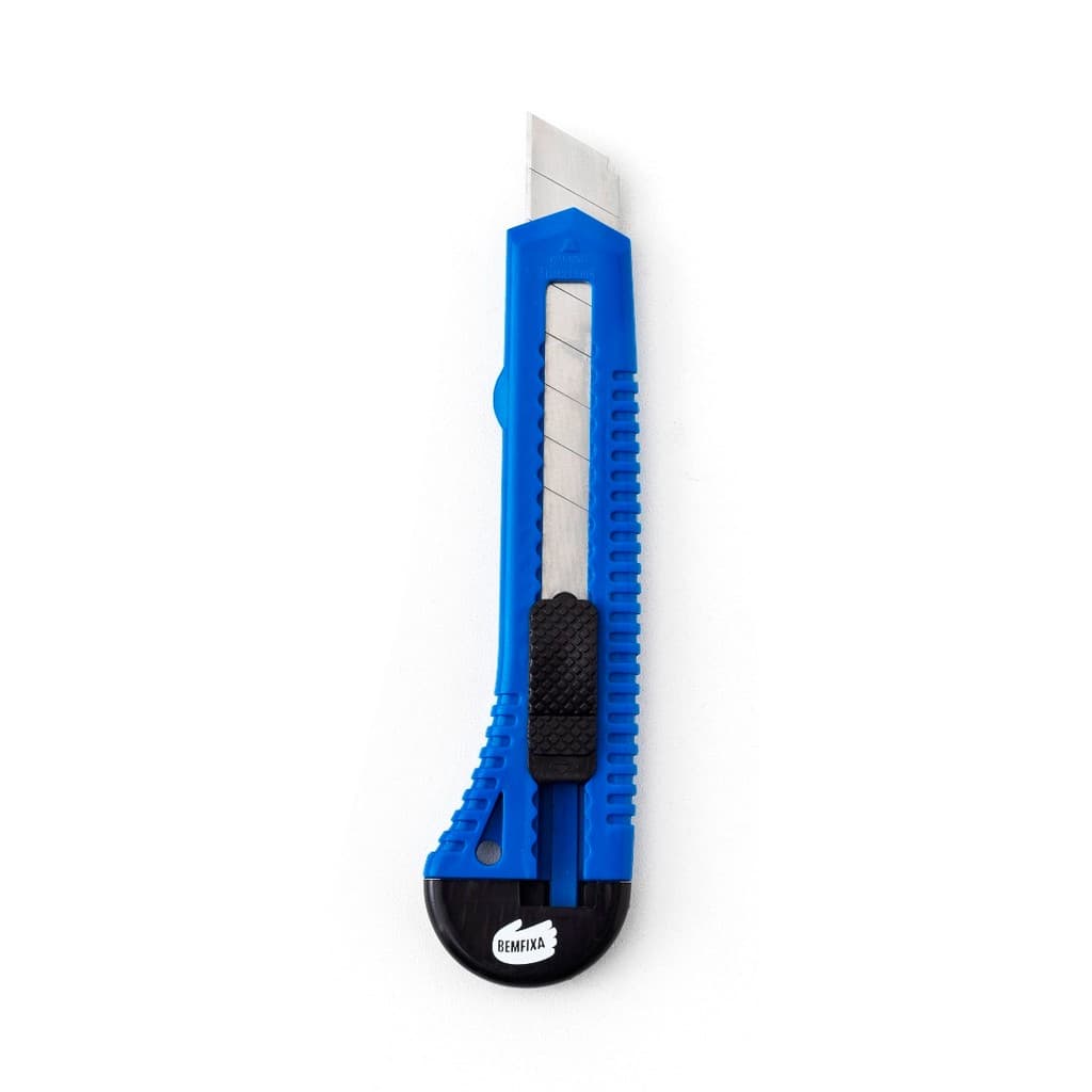 Kit 4X Estilete 18 Mm X 100 Mm Azul