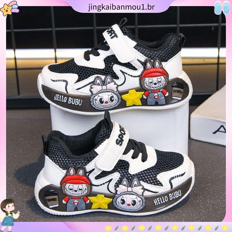 2026 novo estilo primavera verão sapatos esportivos meninos meninas sapatos de corrida dos desenhos animados malha Casua