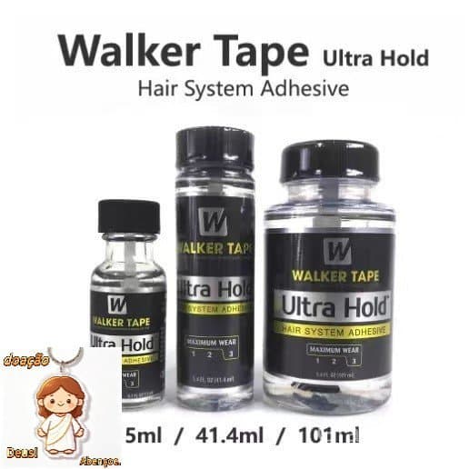 Cola Ultra Hold 15ml/41.4ml/101ml C/pincel Capilar Wig Prótese Fulllace Walker Tape