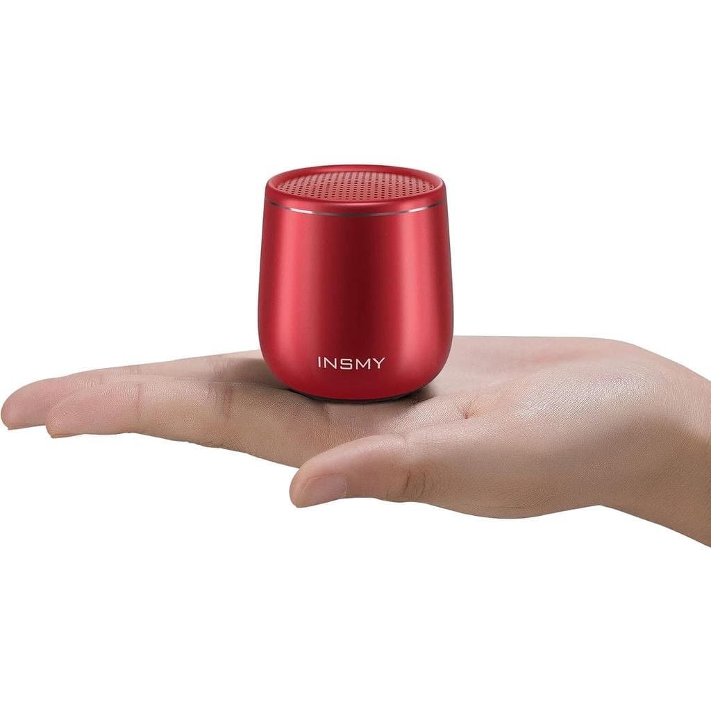 Caixa de Som Bluetooth Pequena INSMY, Mini Caixa de Som Portátil Sem Fio à Prova d'Água, Áudio Estéreo com Graves Potent