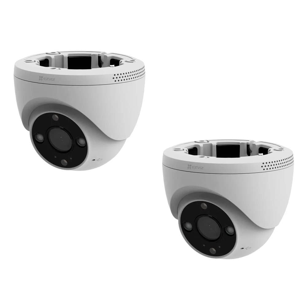 Kit 2x Câmera de Segurança Externa Ezviz H4 2K Branca IP67