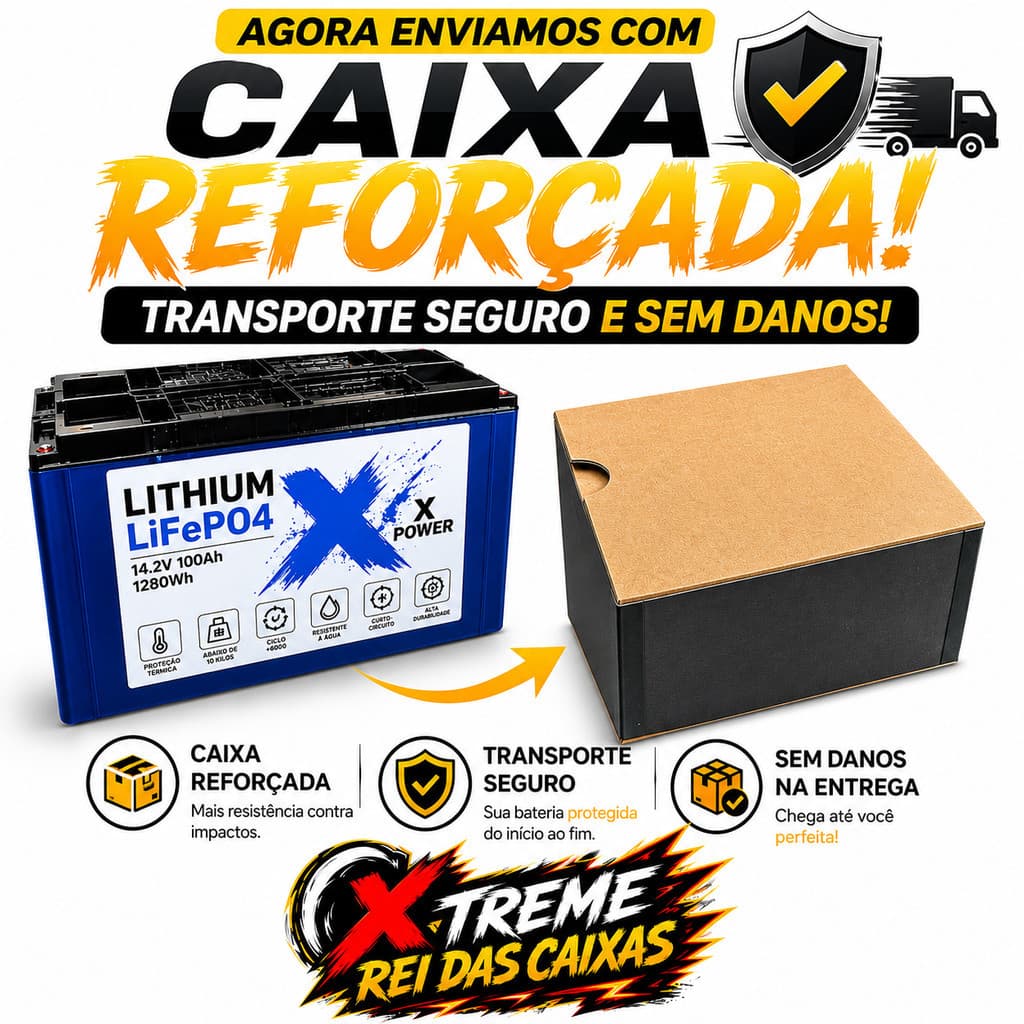 LiFePO4 de Alta Performance Montada com 4 células