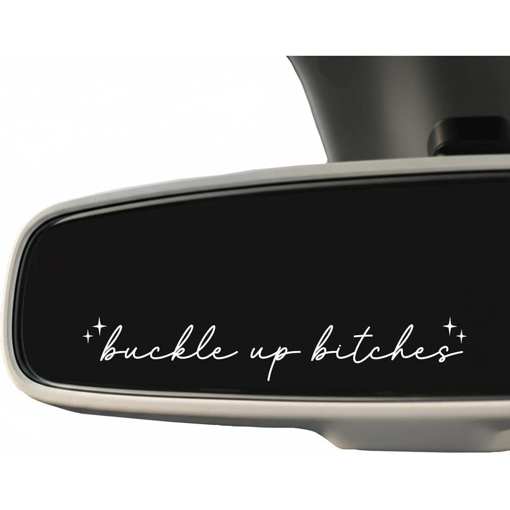 Adesivo 3X Buckle Up B*tches, Engraçado para Carro, Adesivo de Vinil para Retrovisor de 4 Polegadas, Adesivos pa