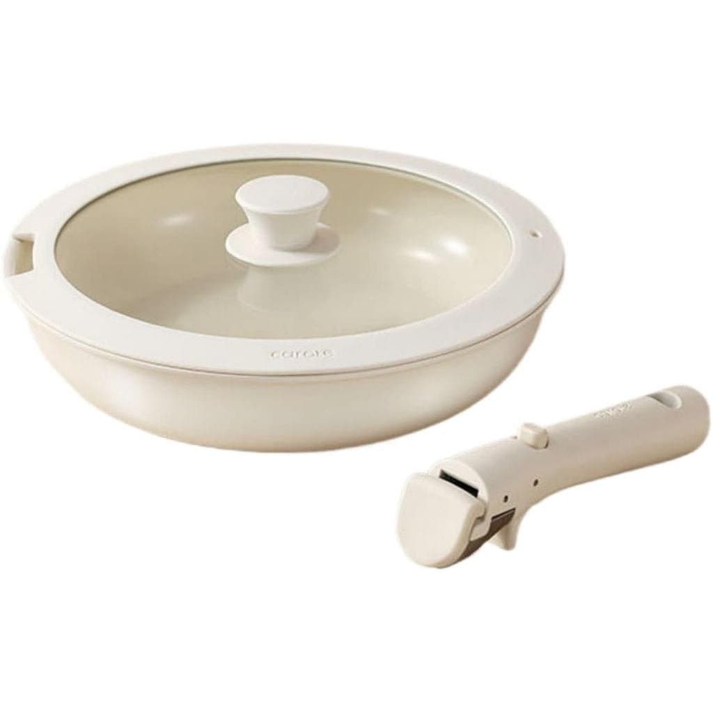 Conjunto de utensílios de cozinha para fogão, cabo removível, tigela, frigideira antiaderente, frigideira, panela funda