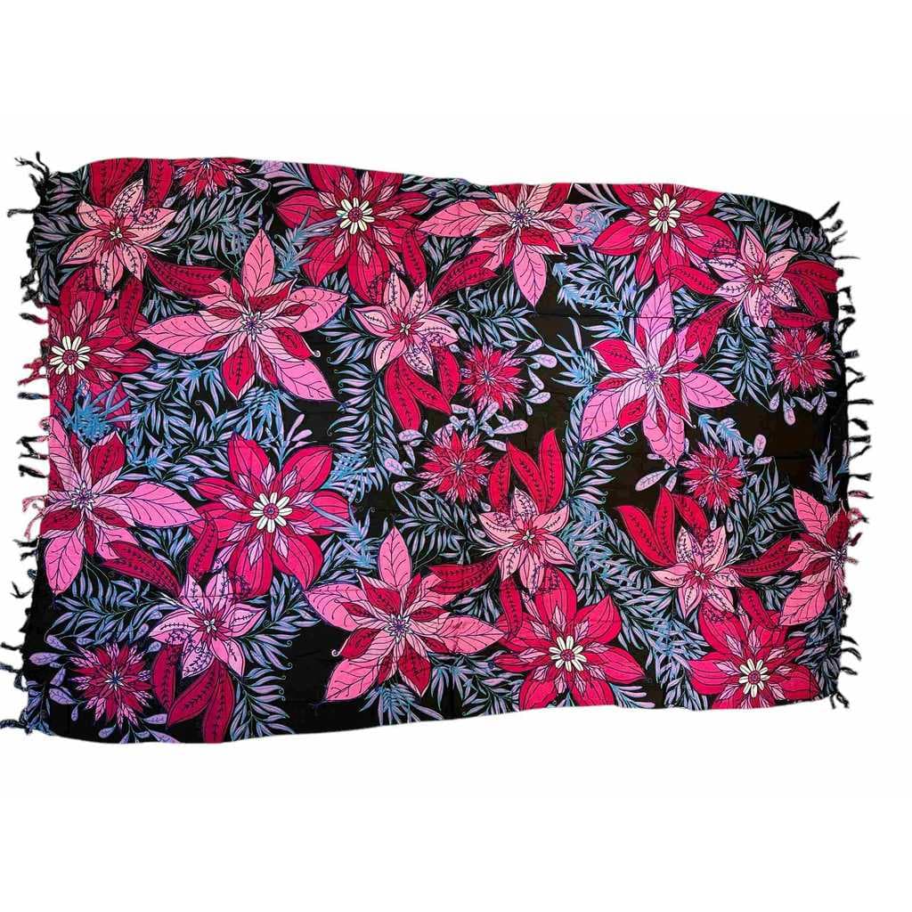 Canga saida de praia viscose floral