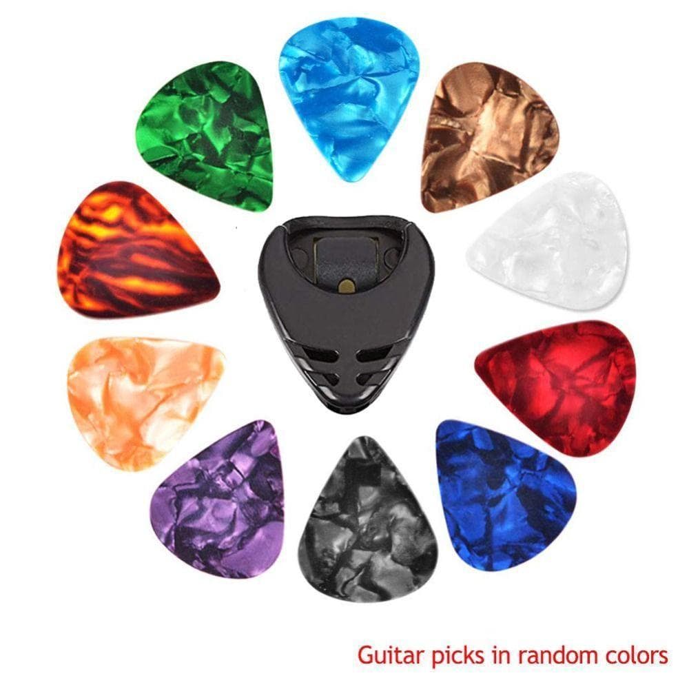 10 Peças Palheta De Guitarra Acústica , Suporte Adesivo 0.46/0.71/1.0MM Palhetas E De , Âmbar