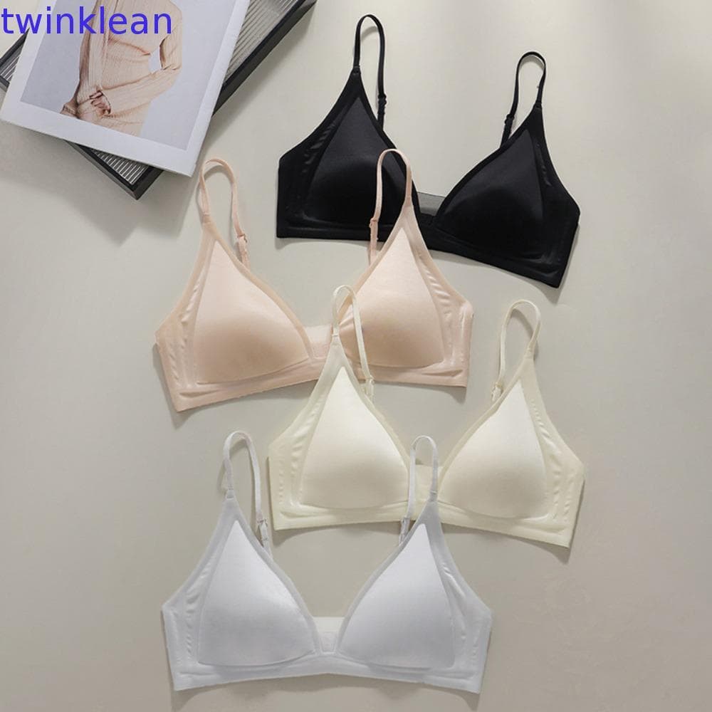 Sutiã Em V Profundo Sem Fio De Cetim TWINKLEAN , Fino Anti-Flacidez Para Mulheres , Sutiãs Costura Rastros À Prova De Ch
