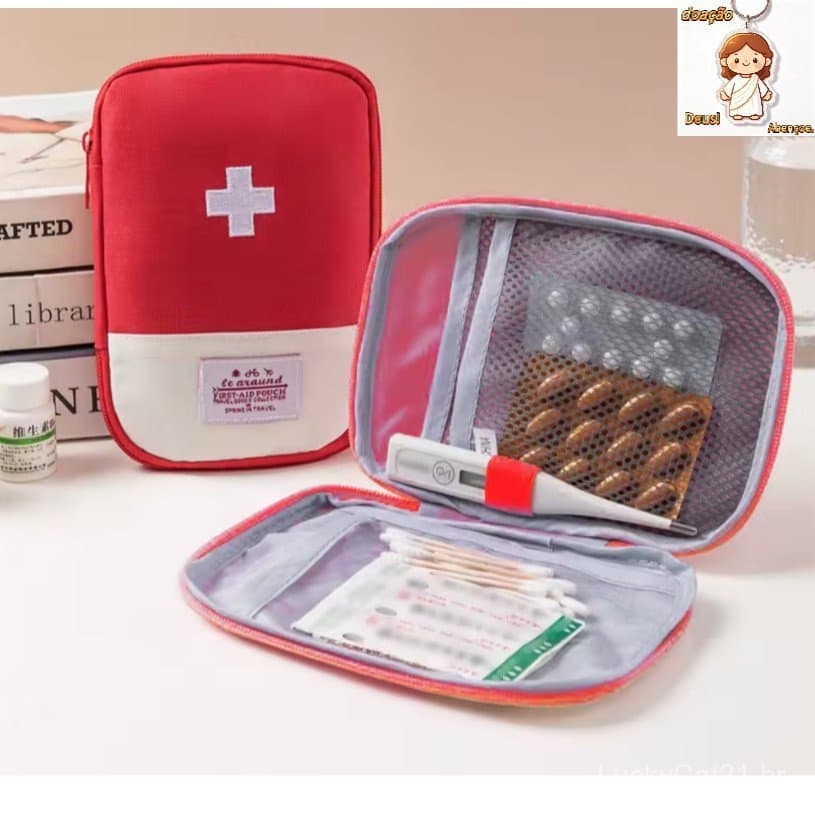 Kit De Primeiros Socorros Japoneses Premium-Organizador Médico Compacto Para Viagens E Emergências