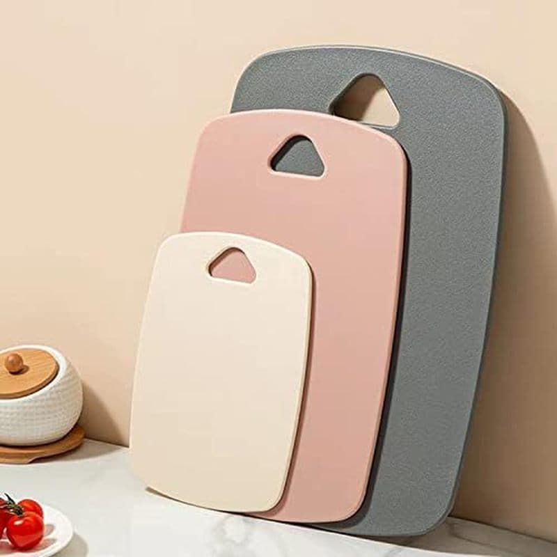 Tábuas De Corte Para Cozinha , Conjunto De Tábua De Plástico Com 3 , Cortar Grossas Carne , Vegetais , Frutas , Alça Fác
