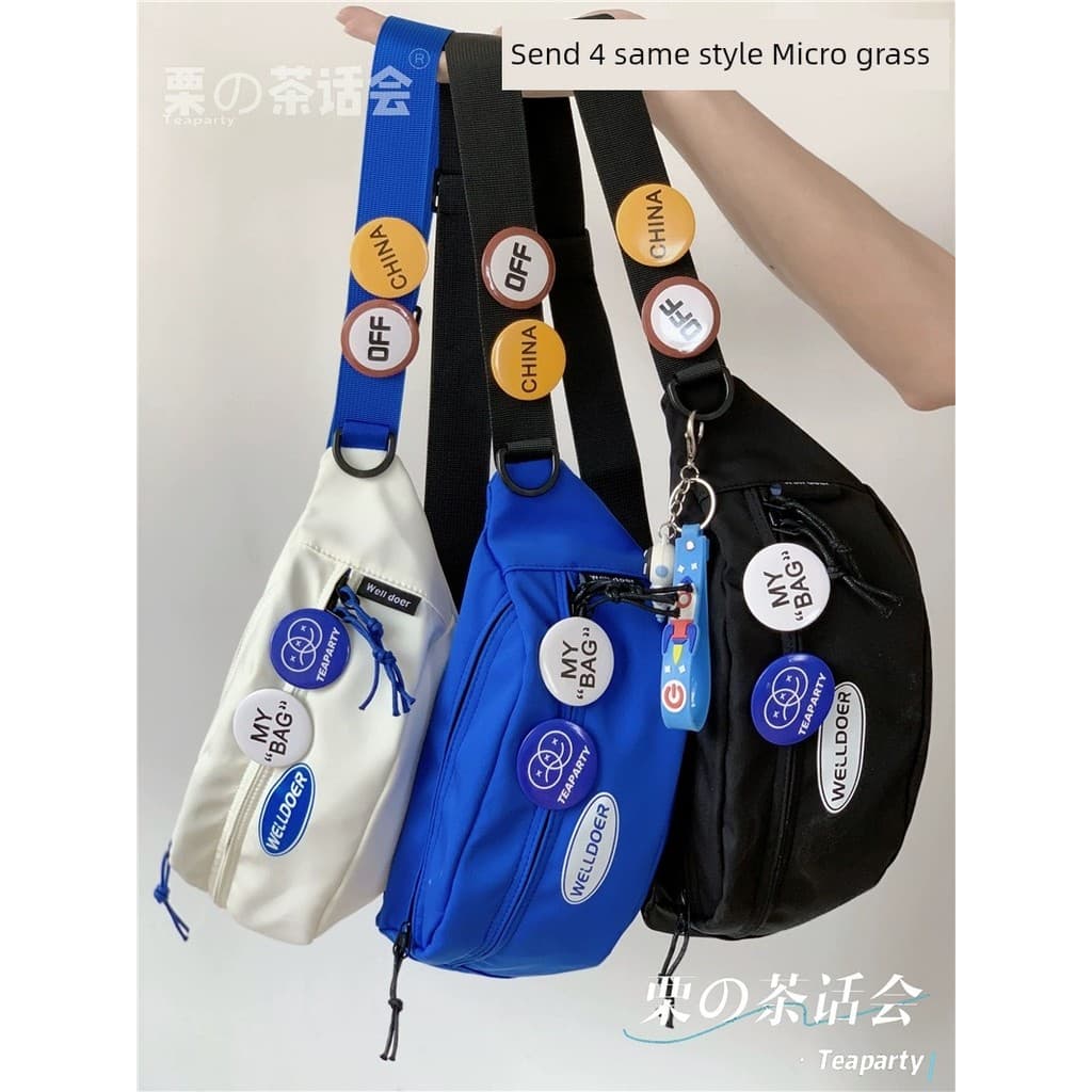 Ins Bolsa de peito japonesa moderna para ciclismo de estudante