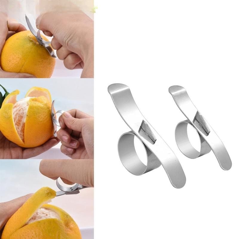 Descascador de Laranja em Aço Inoxidável, Cortadores de Frutas, Fatiador, Acessórios