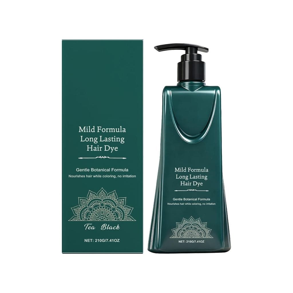 Tintura Capilar de Fórmula Suave e Longa Duração, Novo Shampoo Natural para Cobrir Cabelos Brancos, Tintura Capilar Nutr