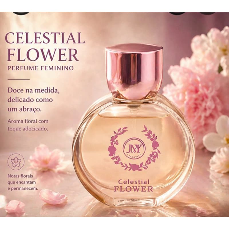 Desodorante Colônia Celestial Glow  FLOWER 's Beauty 60ml Perfume Feminino Alta Fixação