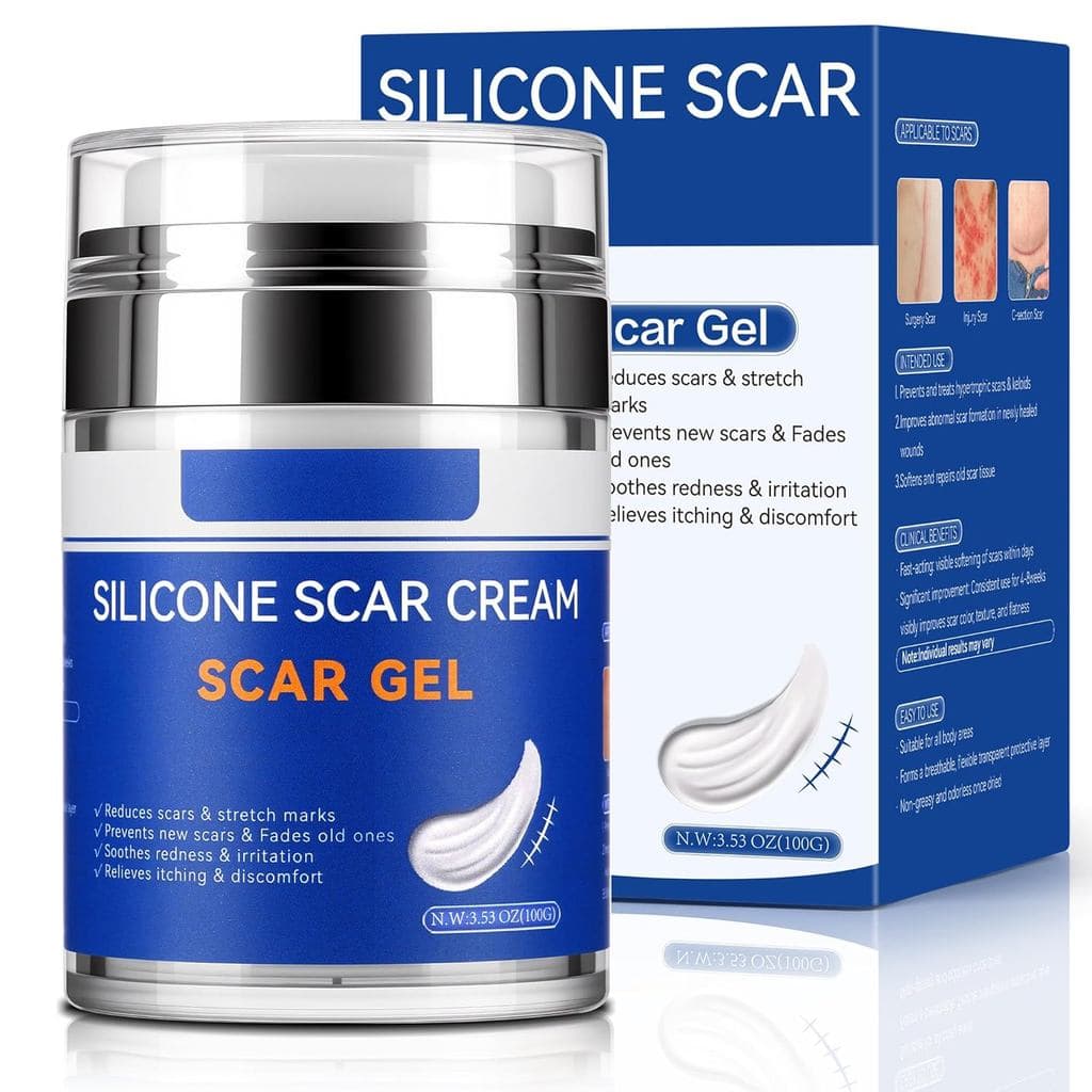 Gel de Silicone para Cicatrizes - [3.53 oz / 100g] Pacote Econômico Jumbo - Gel Avançado para Cicatrizes Antigas e Novas