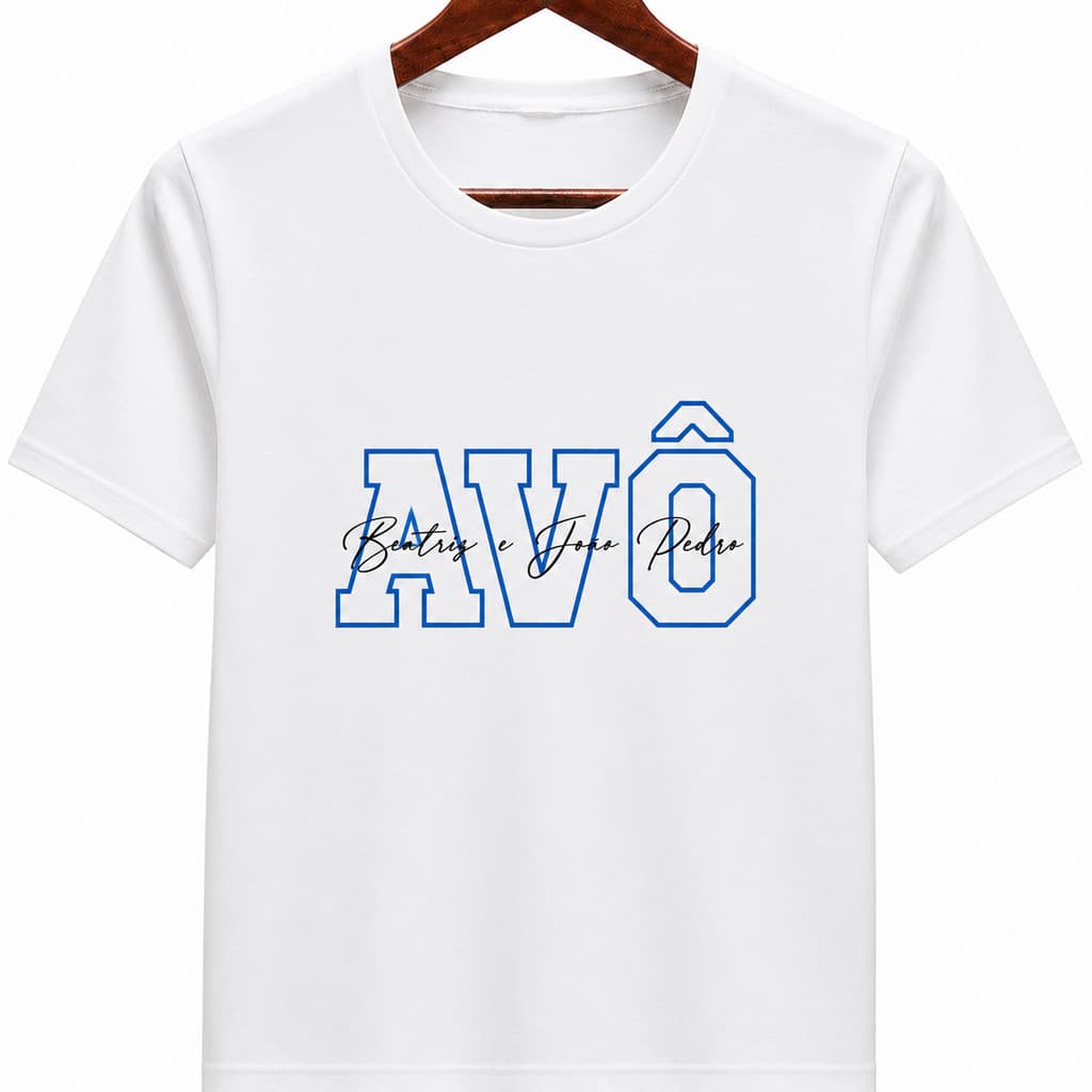 Camiseta Masculina Personalizada Avô Com Nome Dos Netos Minimalista Vintage Dia dos Pais Presente Top Luxuoso Estiloso