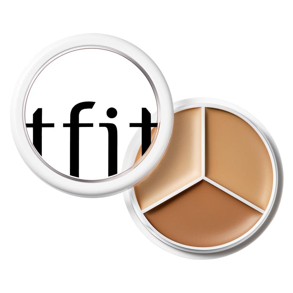 TFIT Corretivo Multiuso em Pote - Paleta Tripla |   Alta Pigmentação, Cobertura Total e Resistente a Rugas |   Corretivo