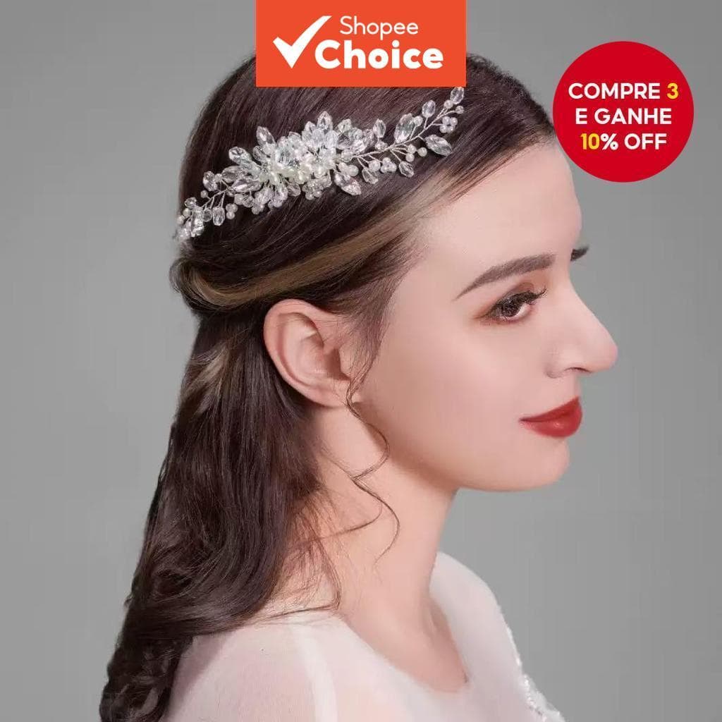 Acessórios de cabelo elegantes: Pente de cabelo com flor, acessório para coque, faixa de cabeça perfeita para presente