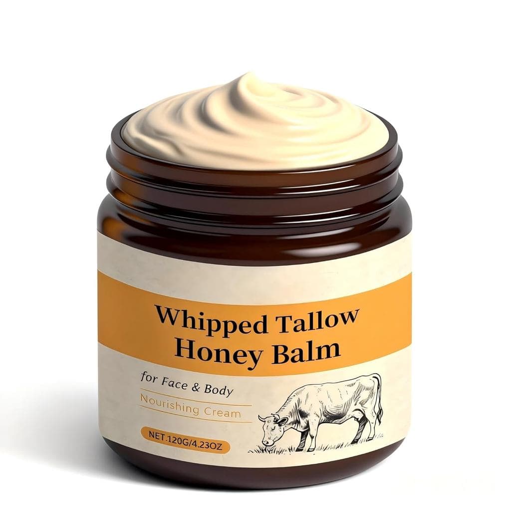 LANGSTON Tallow Honey Balm Face and Body Moisturizer Cream for Dry Skin Deeply Nourishing & Soothing Skin CareMoisturizi