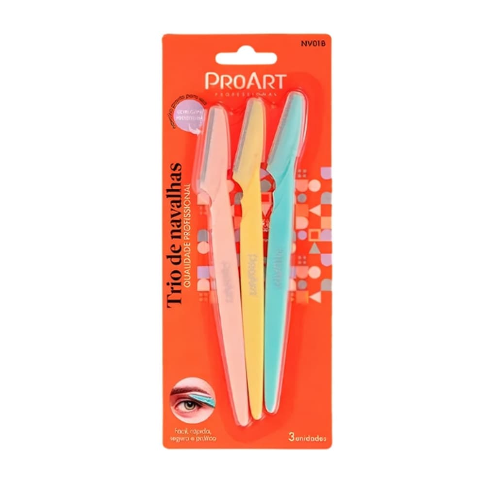 Trio de Navalhas ProArt Professional NV01BB