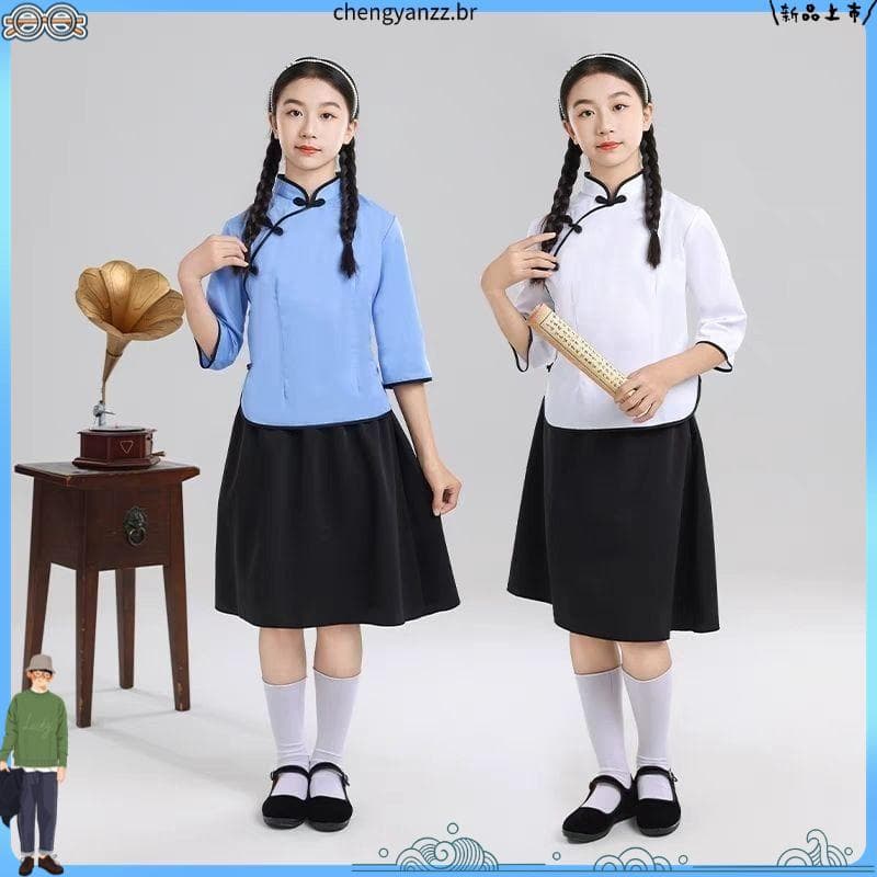 República da China estudante wear feminino Retro graduação classe wear quinto quatro juventude wear chinês montanha wear