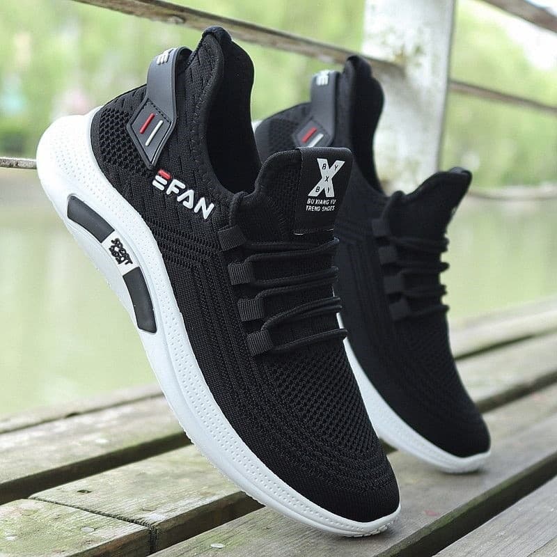 Sapatos masculinos de verão 2025 novo estilo na moda branco respirável malha sapatos brancos sapatos esportivos masculin
