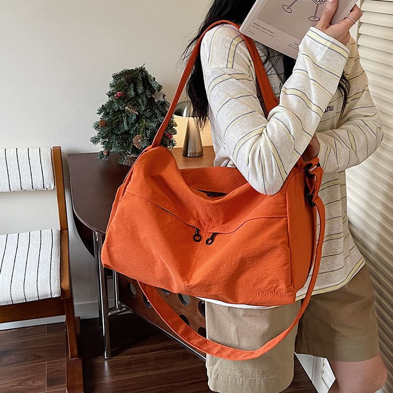 Nova viagem de curta distância mensageiro mochila grande capacidade leve saco de viagem seco molhado separação portátil