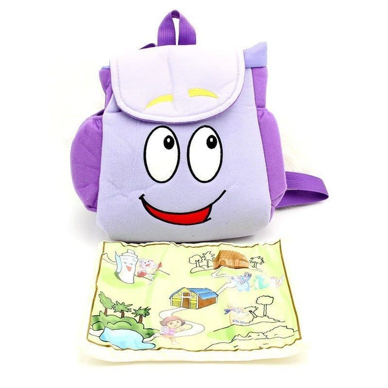 Mochila da Equipe de Expedição Dora, Mochila Pequena com Mapa Dora, Adequada para Meninas Fofas