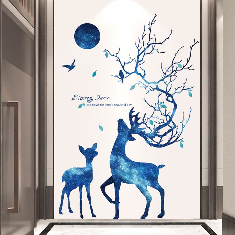 Criativo único quarto sala de estar entrada pintura decorativa adesivos de parede adesivos de parede papel de parede aut