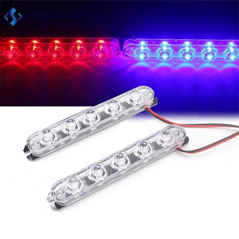 2Pcs Luz Estroboscópica Da Polícia Led Do Caminhão De Carro Motocicleta Piscando Aviso De Emergência Lâmpada De Freio Tr