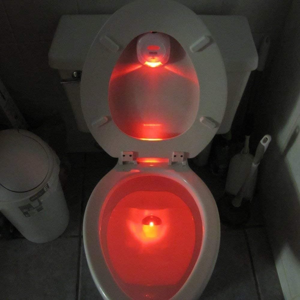Luz Noturna para Vaso Sanitário Ativada por Movimento, Luz Noturna para Banheiro com Sensor de Movimento Automático e Lu
