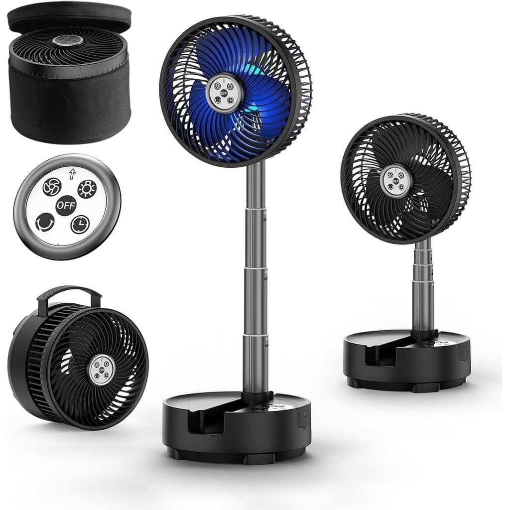 Ventilador Portátil Socool 20000mAh de 8 Polegadas, Ventilador Oscilante a Bateria, Ventilador Recarregável com Controle