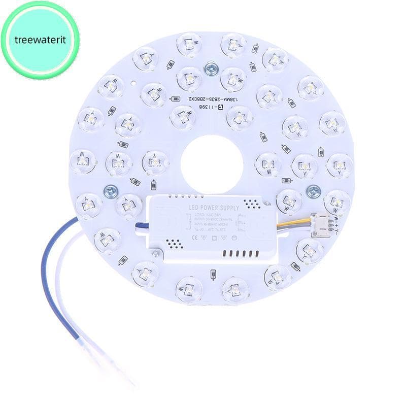 treewaterit Fonte De Luz Do Ventilador Painel IRALAN Lâmpada LED Chip Placa AC 85-265V Economia De Energia Circular Subs