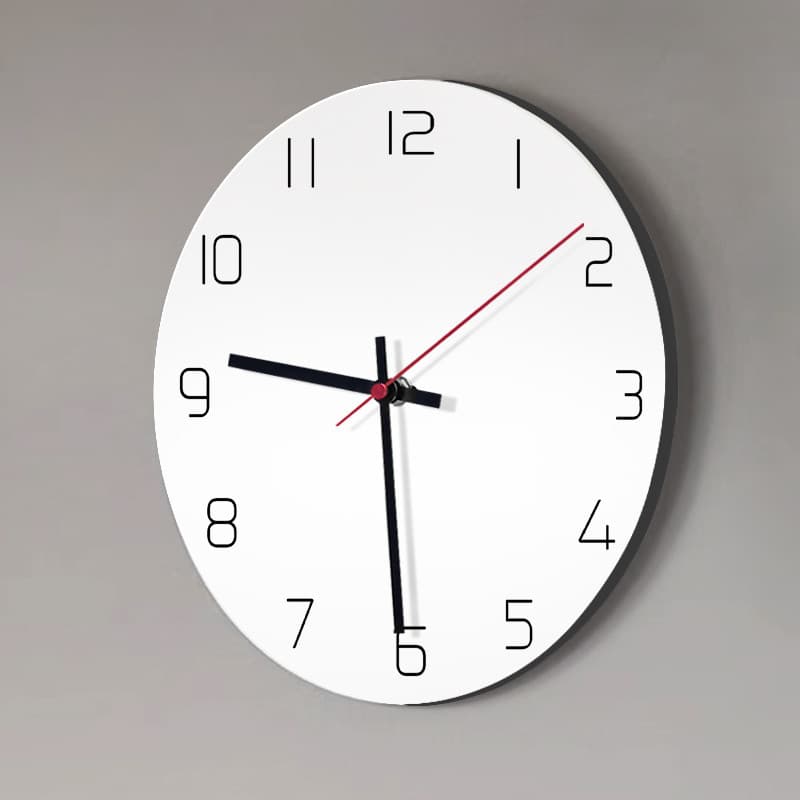 Relógio de parede criativo mudo sem perfuração, moderno e minimalista, relógio Digital de parede, arte, sala de estar, r