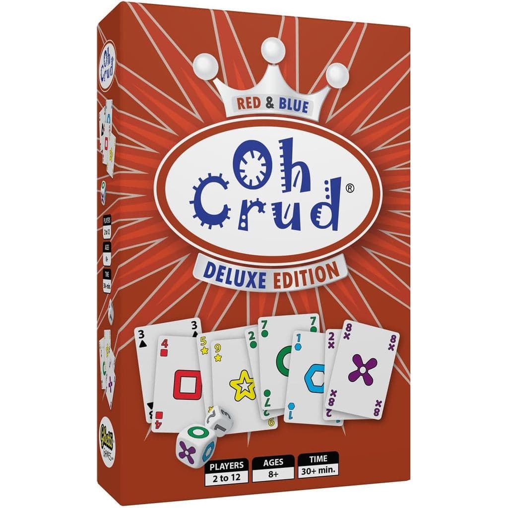 Oh Crud Deluxe Edition: Um Jogo de Cartas e Dados de Estratégia para Adultos e Famílias, Jogo de Cartas de Estratégia pa